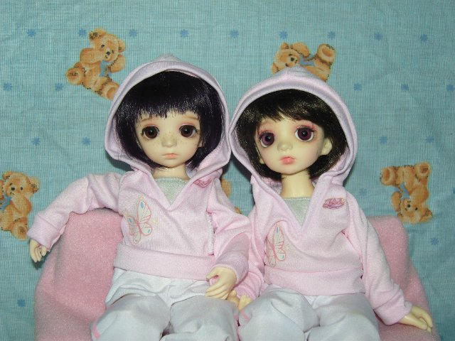 Мои близняшки Ран и Рен (bjd Dollzone Sis) (фото 6)