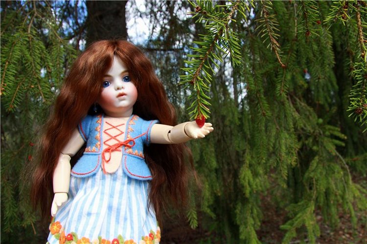 Сказочное Василёво. Реплика антикварной куклы Bébé BRU JNE от автора Branka Schärli