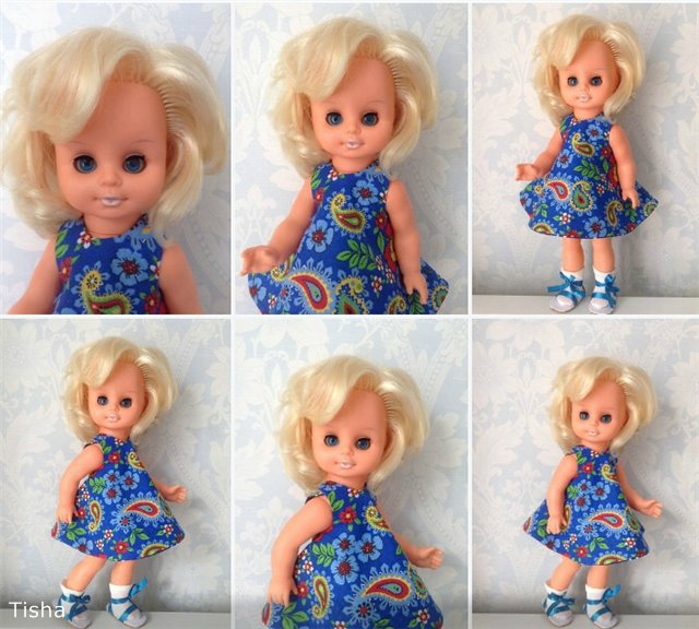 Еще раз про двусторонние сарафаны. Мастер класс с выкройками для кукол