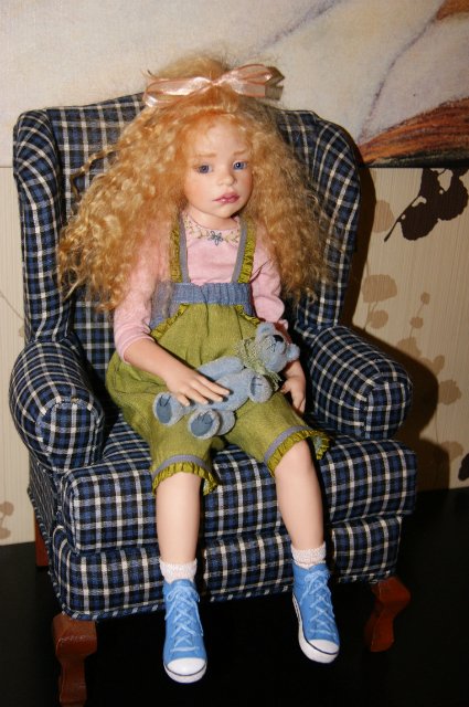 Dale Zentner - OOAK характерная куколка на диванчике