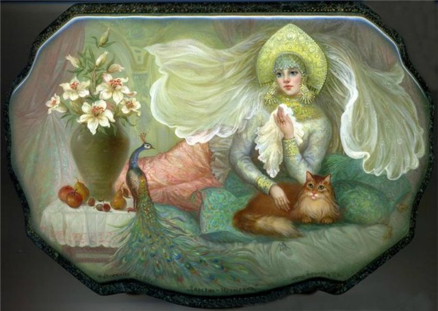 Усмотри тропинку в сказку или Здесь русский дух, здесь Русью пахнет. Федоскинская лаковая миниатюра (фото 3)