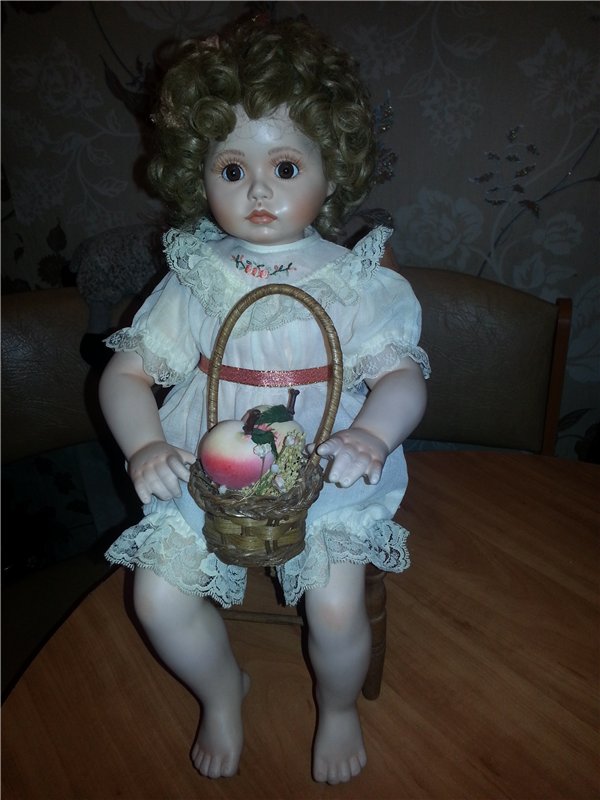 Моя фарфоровая кукла Персик", скульптор Анна Тимерман | Бэйбики Моя фарфоровая кукла Персик", скульптор Анна Тимерман (фото 4)