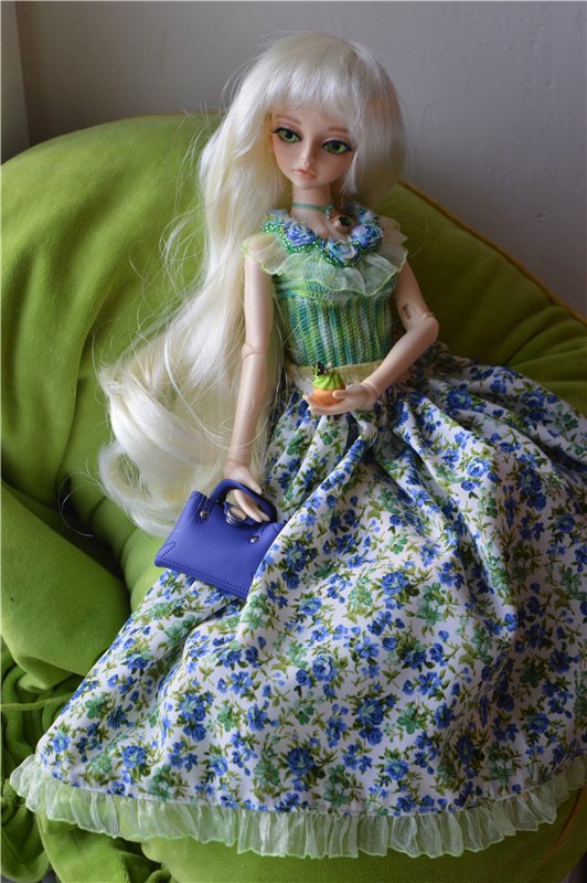 Синие розы — Одежда и обувь для кукол своими руками: фото