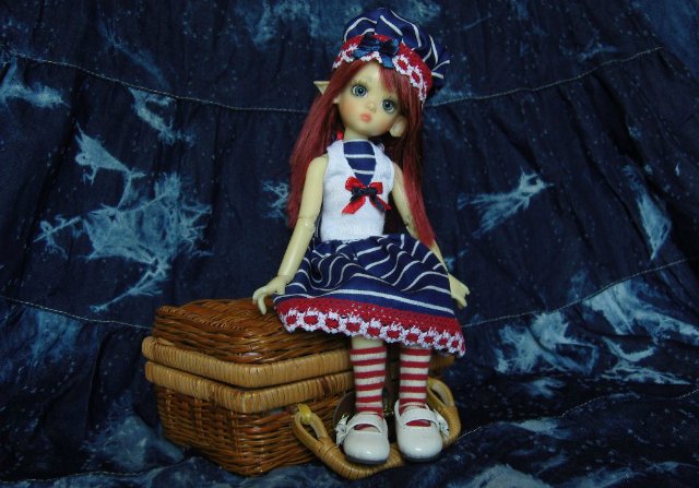 Хотим на море! (наряды в морском стиле для realpuki и Kaye Wiggs Lillie) (фото 9)