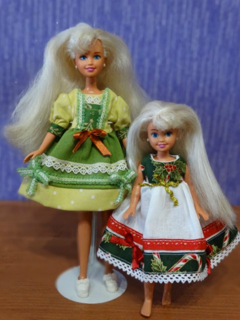 Вторая половина моей коллекции кукол Барби