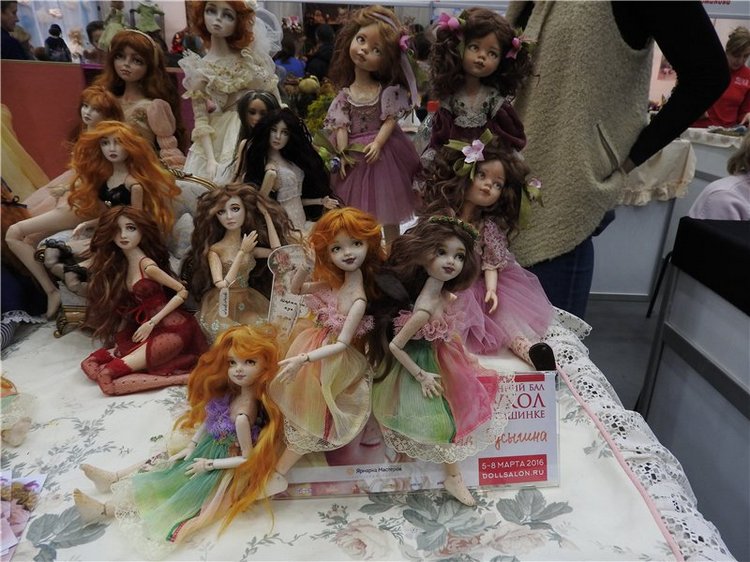 Экскурсия в страну чудес… Авторская кукла. Москва, Тишинка 2016