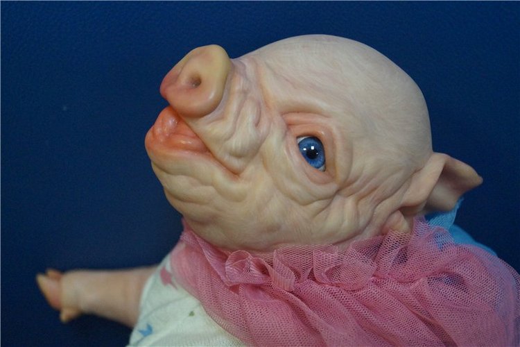 Пухля в новом образе-свинка реборн Рязановой Елены