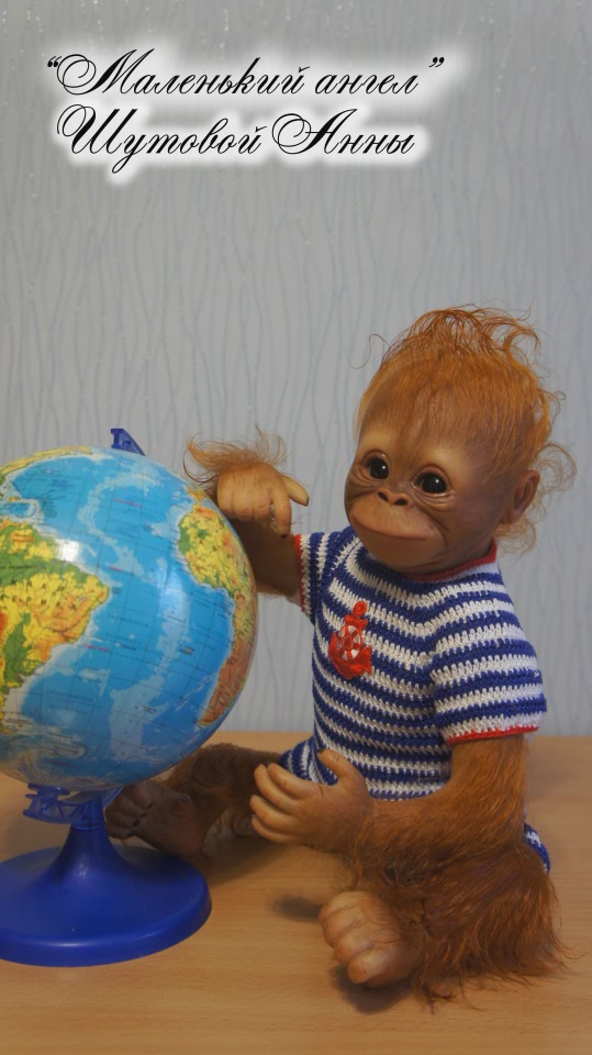 Орангутанчик Смайлик. Кукла-реборн Шутовой Анны (фото 10)