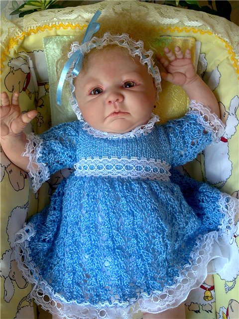 Новая вязалочка для малышки-реборн (фото 6)
