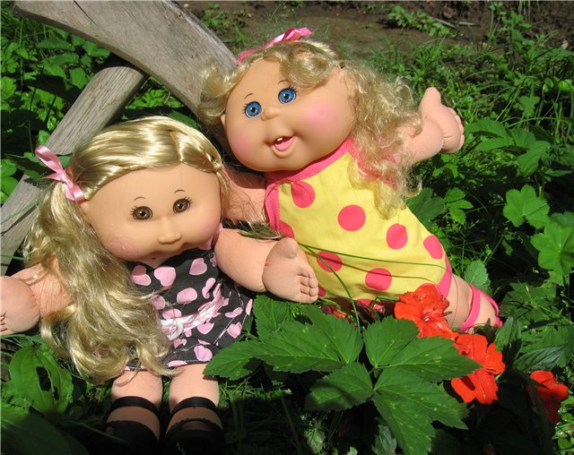 Выходной на природе — Куклы Cabbage Patch Kids (Капустки): винтаж 80 (фото 6)