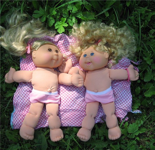 Выходной на природе — Куклы Cabbage Patch Kids (Капустки): винтаж 80 (фото 5)