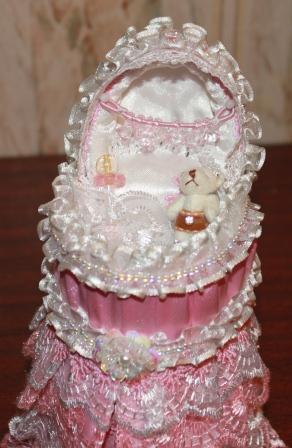 Мастер-класс - Мебель для кукол. Колыбелька для крохотулечки