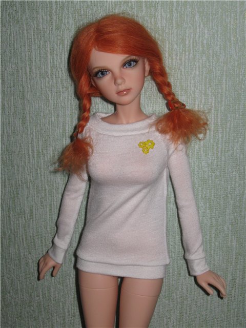 Золотые ручки 2. Паричок для куклы БЖД Iplehouse JID Leona