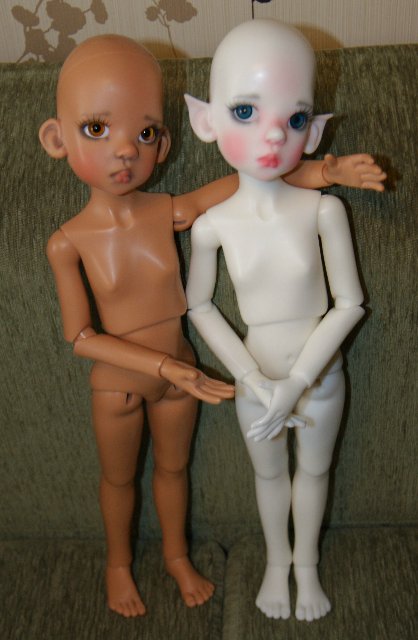 Карамель и сливки - две Лайлочки White Elf and Human Tan Kaye Wigs