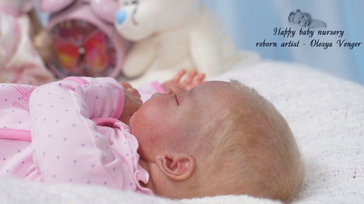 Наша Лиечка устала, сладко сладко задремала. Кукла реборн Олеси Венгер