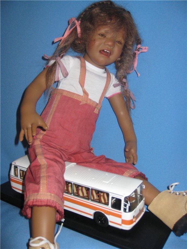 Кто подскажет, как ребенка успокоить? Коллекционная кукла Inke A.Himstedt