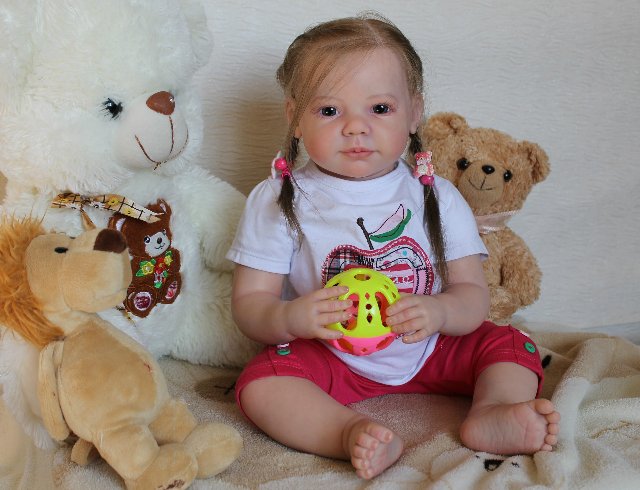 Моя милая Мариночка! Малышка реборн из молда Camille