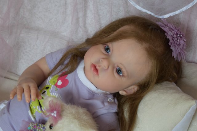 Моя первая большая девочка реборн Ариша