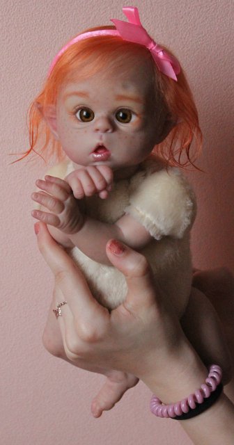 Чудо в перьях, кукла-реборн Элины Кудрявцевой