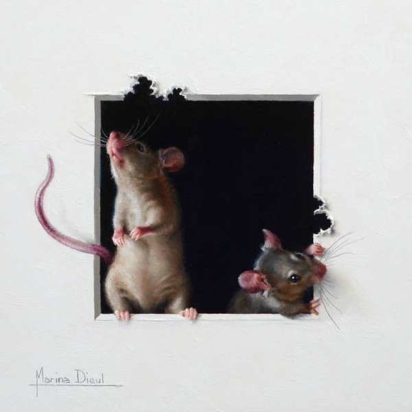 Животные в живописи Марины Диул