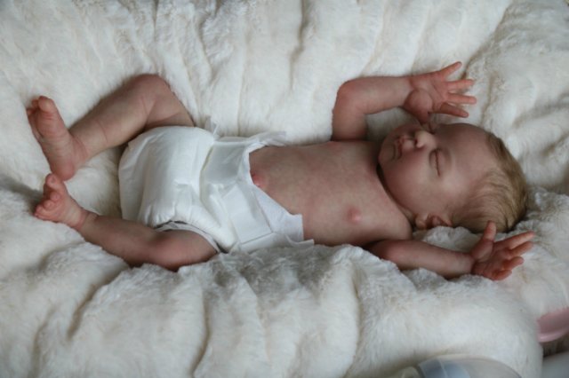 Спящая малышка Рози 2. Куколка реборн Виктории Вишни