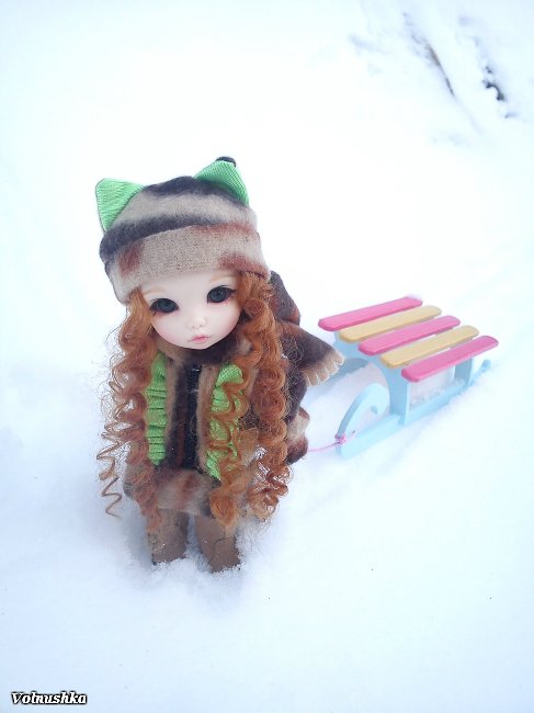 Зимние радости Манюши. BJD PukiFee Ante | Бэйбики Зимние радости Манюши. BJD PukiFee Ante (фото 7)