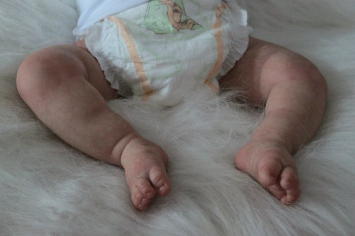 Спящий ангелок Ребекка. Кукла реборн Виктории Вишни (фото 5)