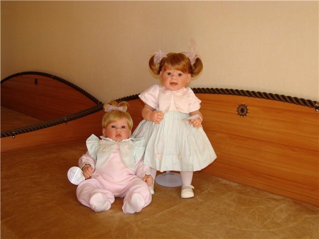 Две сестрички- "Жемчужный букет".Коллекционные куклы Ли Миддлтон (фото 6)