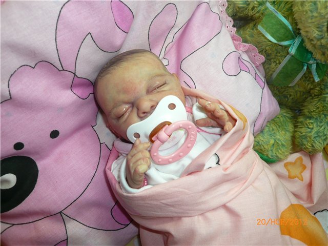 Моя дюймовочка реборн Настенька