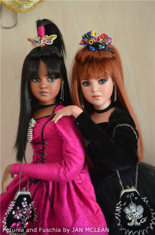 Удивительные цветы. Петуния и Фуксия. PETUNIA, FUSCHIA by Jan McLean