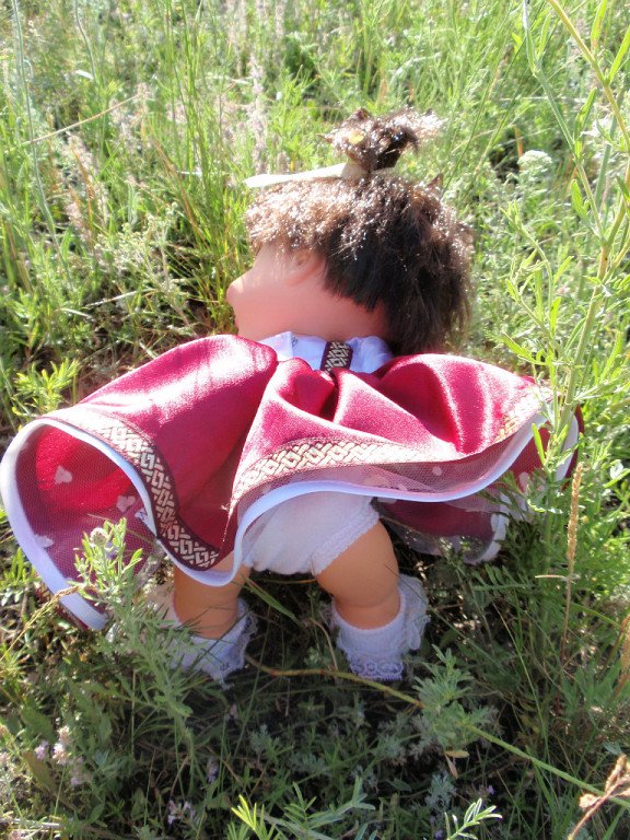 Маленькие вишенки. Одежда для кукол Baby Face Galoob своими руками (фото 4)