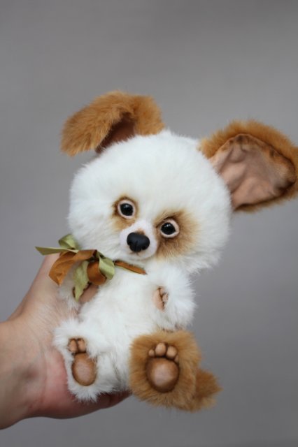 Щенок Юзик. Авторская игрушка Татьяны Матляк (фото 2)