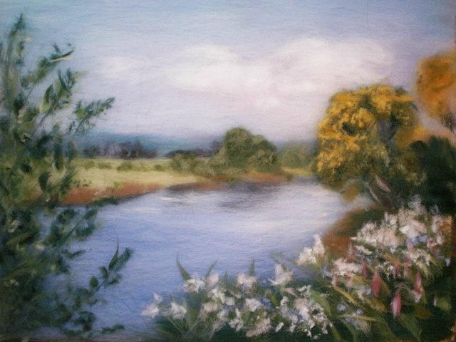 Картины из шерсти. Подборка (фото 10)