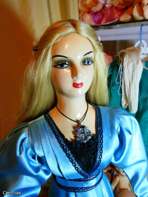 Реставрация Будуарной антикварной куклы. Часть третья. Финал. Бонус: МК шляпка и веер (фото 3)