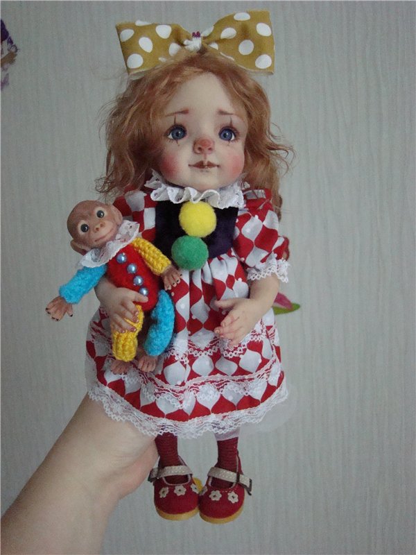 Арлекина. Авторская кукла Кондрашовой Ирины