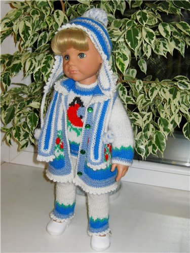 Снегири прилетели. Теплая одежда для фэйсинок и кукол Готц