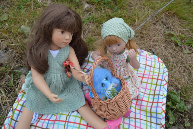 Француженка в провинции. Куклы Sylvia Natterer finouche от Petitcollin и minouche от Kathe Kruse