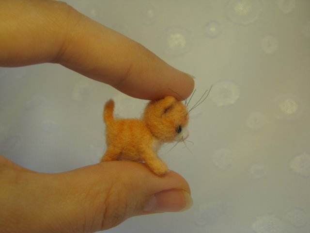 Я тигрёнок, а не киска! Авторская игрушка валянием Ольги Чернухо (фото 8)