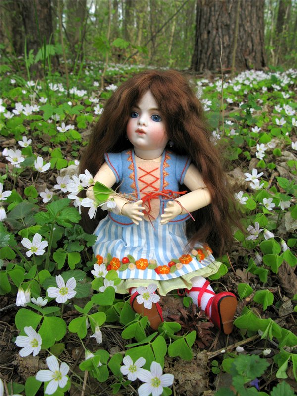 Сказочное Василёво. Реплика антикварной куклы Bébé BRU JNE от автора Branka Schärli