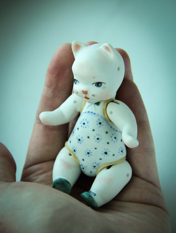 Новый проект "Кошка на ладошке". Фарфоровые куклы (фото 3)