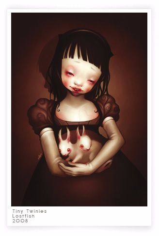 Сюрреалистические иллюстрации французской художницы Элоди LostFish или еще раз об Алисе