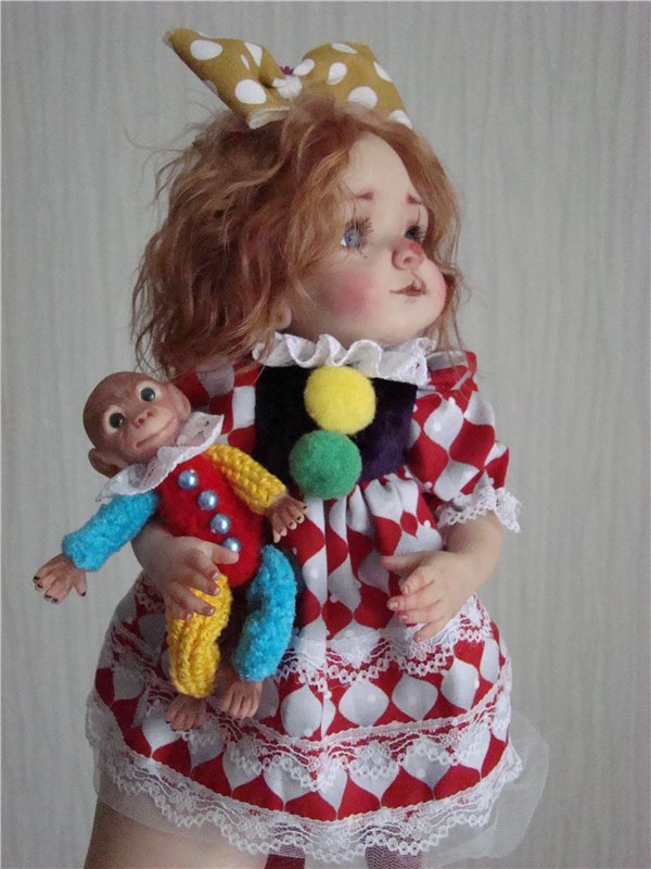 Арлекина. Авторская кукла Кондрашовой Ирины