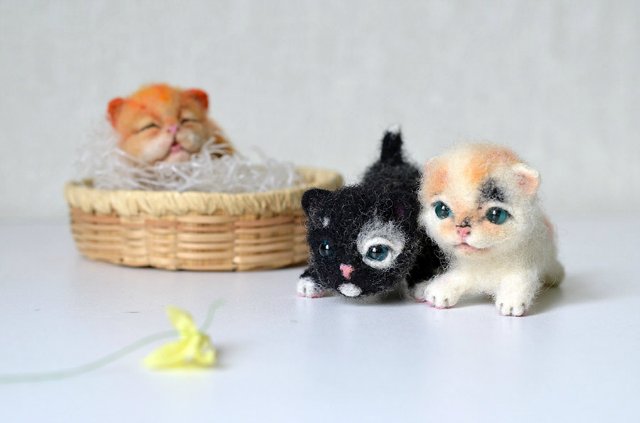 Котобанда. Игрушки валянием из шерсти своими руками (фото 4)