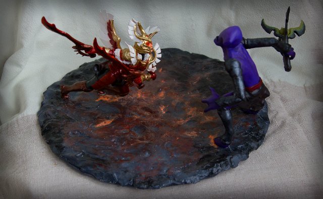Скульптурная группа по игре Dota. Legion Commander Arcana vs Faceless Void (фото 3)