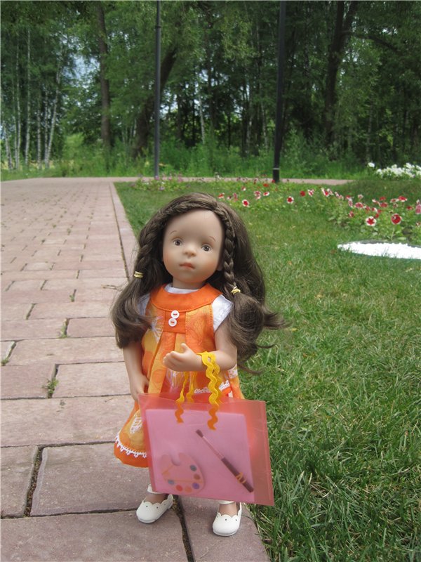 Моя маленькая художница. Кукла Kaethe Kruse Таточка | Бэйбики Моя маленькая художница. Кукла Kaethe Kruse Таточка (фото 6)