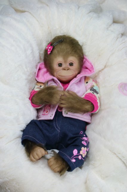 Мартышка - малышка... Куколка реборн Виктории Вишни