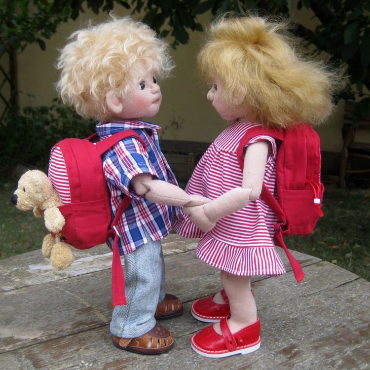 Теплые, фетровые сердца! Текстильные куклы Steffi | Бэйбики Теплые, фетровые сердца! Текстильные куклы Steffi