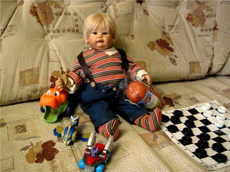 Пончик Эдер. Радость встречи. Коллекционна кукла Susi Eimer