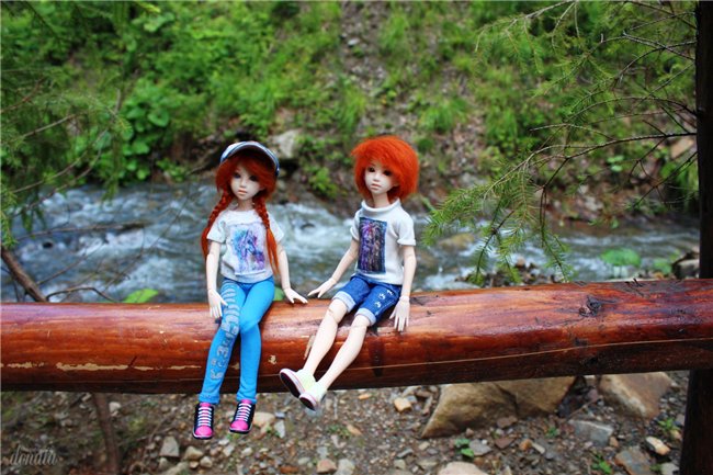 Кинко и Ринри: привет из Буковели! Nano Haruka & Pure Neemo Azone XS white, OOAK by Tocho, outfit by Yumiko Mikoto