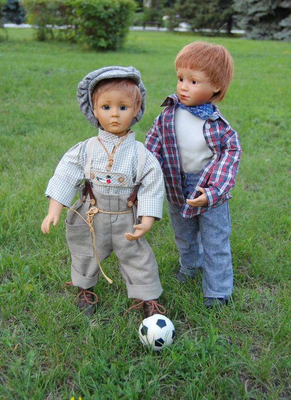 Мальчишки и футбол. Куклы Bettina Feigenspan-Hirsch
